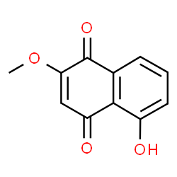 ChemSpider 2D Image | 5-Hydroxy-2-methoxy-1,4-naphthoquinone | C11H8O4