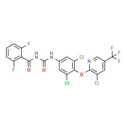ChemSpider 2D Image | chlorfluazuron | C20H9Cl3F5N3O3