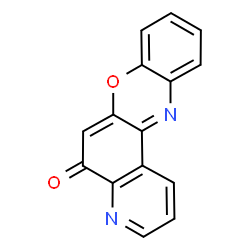 ChemSpider 2D Image | 5H-pyrido(3,2-a)phenoxazin-5-one | C15H8N2O2