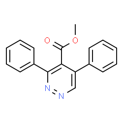 ChemSpider 2D Image | Methyl 3,5-diphenyl-4-pyridazinecarboxylate | C18H14N2O2
