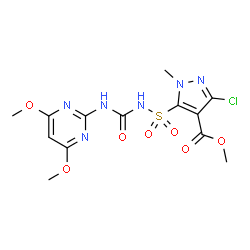 ChemSpider 2D Image | halosulfuron-methyl | C13H15ClN6O7S