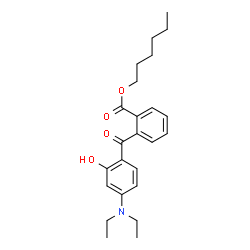 ChemSpider 2D Image | Hexyl 2-[4-(diethylamino)-2-hydroxybenzoyl]benzoate | C24H31NO4
