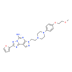 ChemSpider 2D Image | Preladenant | C25H29N9O3