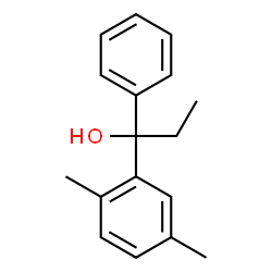ChemSpider 2D Image | 2,5-Dimethyl-alpha-ethylbenzhydrol | C17H20O