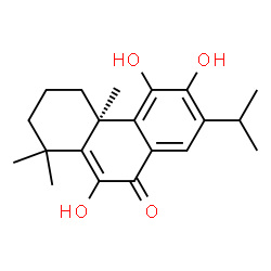 ChemSpider 2D Image | (10alpha)-6,11,12-Trihydroxyabieta-5,8(14),9(11),12-tetraen-7-one | C20H26O4