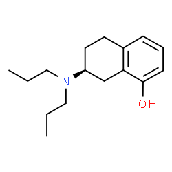 ChemSpider 2D Image | S-(-)-7-Dipropylamino-5,6,7,8-tetrahydro-naphthalen-1-ol | C16H25NO