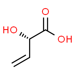 ChemSpider 2D Image | (2S)-2-Hydroxy-3-butenoic acid | C4H6O3