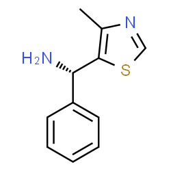 ChemSpider 2D Image | (S)-1-(4-Methyl-1,3-thiazol-5-yl)-1-phenylmethanamine | C11H12N2S