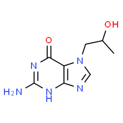 ChemSpider 2D Image | 7-(2-hydroxypropyl)guanine | C8H11N5O2