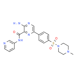ChemSpider 2D Image | AZD2858 | C21H23N7O3S