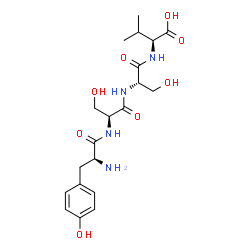 ChemSpider 2D Image | L-Tyrosyl-L-seryl-L-seryl-L-valine | C20H30N4O8