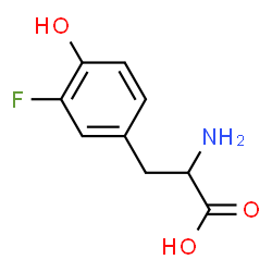 ChemSpider 2D Image | 3-Fluoro-DL-tyrosine | C9H10FNO3