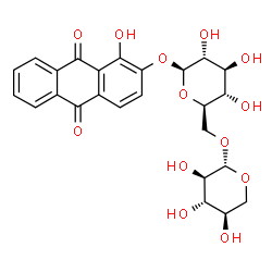 ChemSpider 2D Image | Rubian | C25H26O13
