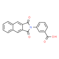 ChemSpider 2D Image | 3-(1,3-Dioxo-1,3-dihydro-2H-benzo[f]isoindol-2-yl)benzoic acid | C19H11NO4