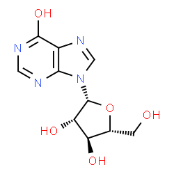 ChemSpider 2D Image | Arabinofuranosyl-hypoxanthine (ara-HX) | C10H12N4O5