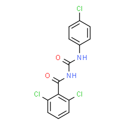 ChemSpider 2D Image | 2,6-Dichloro-N-[(4-chlorophenyl)carbamoyl]benzamide | C14H9Cl3N2O2