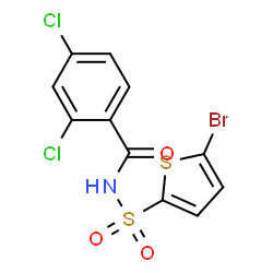ChemSpider 2D Image | Tasisulam | C11H6BrCl2NO3S2
