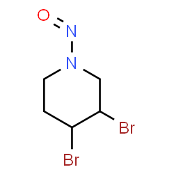 ChemSpider 2D Image | 3,4-Dibromo-1-nitrosopiperidine | C5H8Br2N2O