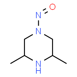 ChemSpider 2D Image | 3,5-Dimethyl-1-nitrosopiperazine | C6H13N3O