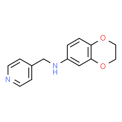 ChemSpider 2D Image | N-(4-Pyridinylmethyl)-2,3-dihydro-1,4-benzodioxin-6-amine | C14H14N2O2