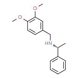 ChemSpider 2D Image | (R)-N-(3,4-Dimethoxybenzyl)-1-phenylethanamine | C17H21NO2
