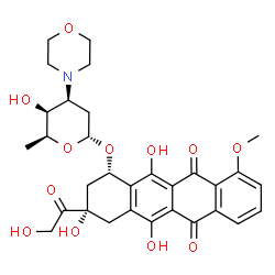 ChemSpider 2D Image | Morpholinodoxorubicin | C31H35NO12