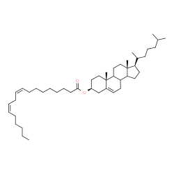 ChemSpider 2D Image | (3beta,8xi,9xi,14xi)-Cholest-5-en-3-yl (9Z,12Z)-9,12-octadecadienoate | C45H76O2