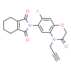 ChemSpider 2D Image | flumioxazin | C19H15FN2O4