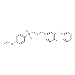 ChemSpider 2D Image | Silafluofen | C25H29FO2Si