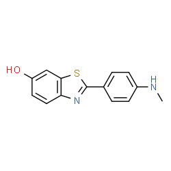 ChemSpider 2D Image | 2-(4-(methylamino)phenyl)benzo[d]thiazol-6-ol | C14H12N2OS