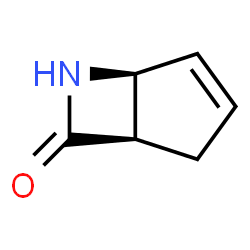 ChemSpider 2D Image | (1R,5S)-6-Azabicyclo[3.2.0]hept-3-en-7-one | C6H7NO