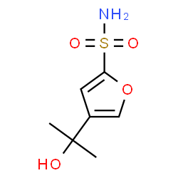 ChemSpider 2D Image | 4-(2-Hydroxy-2-propanyl)-2-furansulfonamide | C7H11NO4S
