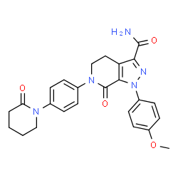 ChemSpider 2D Image | Apixaban | C25H25N5O4