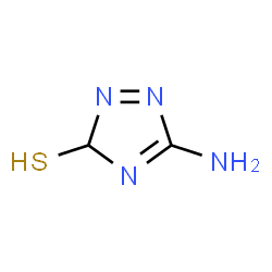 ChemSpider 2D Image | 5-Amino-3H-1,2,4-triazole-3-thiol | C2H4N4S