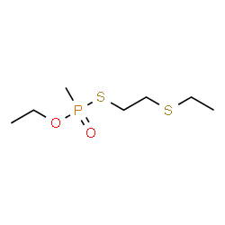 ChemSpider 2D Image | O-Ethyl S-[2-(ethylthio)ethyl] P-methylphosphonothioate | C7H17O2PS2