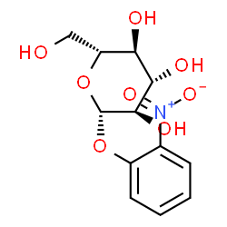 ChemSpider 2D Image | 2-Nitrophenyl Î²-D-glucopyranoside | C12H15NO8