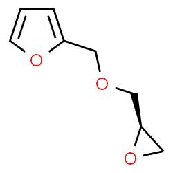 ChemSpider 2D Image | 2-{[(2R)-2-Oxiranylmethoxy]methyl}furan | C8H10O3