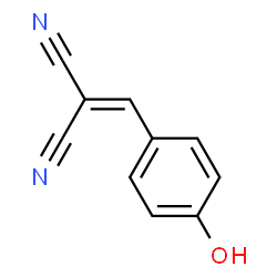 ChemSpider 2D Image | 4-HYDROXYBENZYLIDENEMALONONITRILE | C10H6N2O
