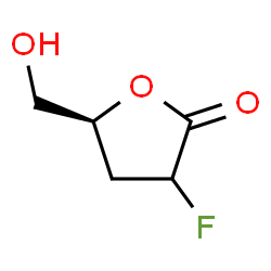 ChemSpider 2D Image | (5S)-3-Fluoro-5-(hydroxymethyl)dihydro-2(3H)-furanone | C5H7FO3