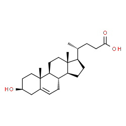 ChemSpider 2D Image | 3b-Hydroxy-5-cholenoic acid | C24H38O3
