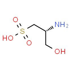 ChemSpider 2D Image | (2R)-2-Amino-3-hydroxy-1-propanesulfonic acid | C3H9NO4S
