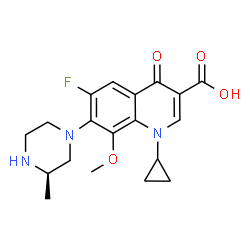 ChemSpider 2D Image | (R)-gatifloxacin | C19H22FN3O4