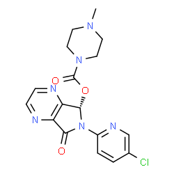 ChemSpider 2D Image | Eszopiclone | C17H17ClN6O3