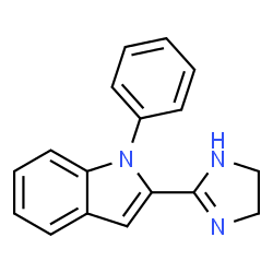 ChemSpider 2D Image | 2-(2-imidazolin-2-yl)-1-phenyl-1H-indole | C17H15N3