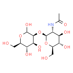 ChemSpider 2D Image | 2-O-(2-Acetamido-2-deoxy-beta-D-glucopyranosyl)-D-mannopyranose | C14H25NO11