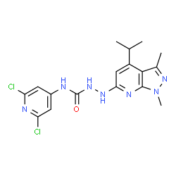 ChemSpider 2D Image | JTE-013 | C17H19Cl2N7O