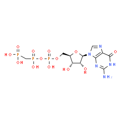 ChemSpider 2D Image | ?,?-methylene guanosine 5'-triphosphate | C11H18N5O13P3