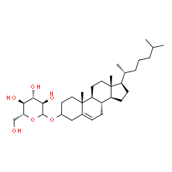 ChemSpider 2D Image | Cholest-5-en-3-yl D-glucopyranoside | C33H56O6
