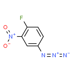 ChemSpider 2D Image | 4-fluoro-3-nitrophenyl azide | C6H3FN4O2