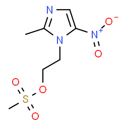 ChemSpider 2D Image | 2-(2-Methyl-5-nitro-1-imidazolyl)ethyl methanesulfonate | C7H11N3O5S